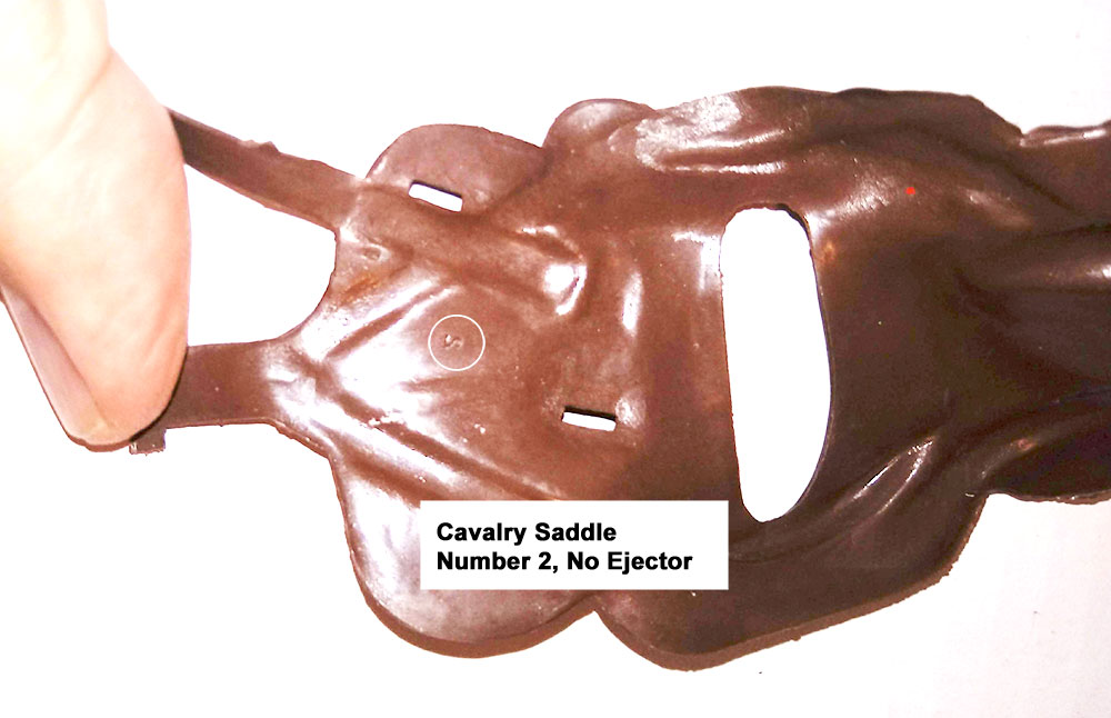 Cavalry Saddle, Number 2 (Reversed), No ejector pin marks.